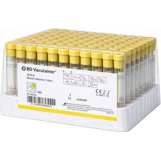 BD Vacutainer Glass Solution B tube 6ml (Yellow) x 100 - 