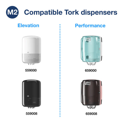 Tork Centrefeed Wiping Paper White M2, Absorbent, 6 x 471 Sheets, 130034 - 