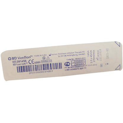 BD Venflon Peripheral IV Catheter Ported 14g, 45mm - Winged x 50 - 