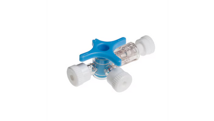 BD Connecta stopcock 3-way - Blue - Box of 100 - 