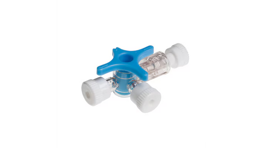 BD Connecta stopcock 3-way - Blue - Box of 100