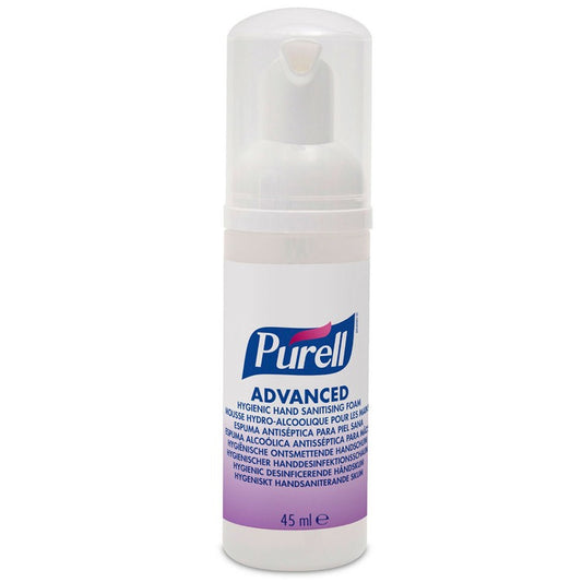 PURELL Advanced Hygienic Hand Sanitising Foam - 45ml Pump Bottle - Single