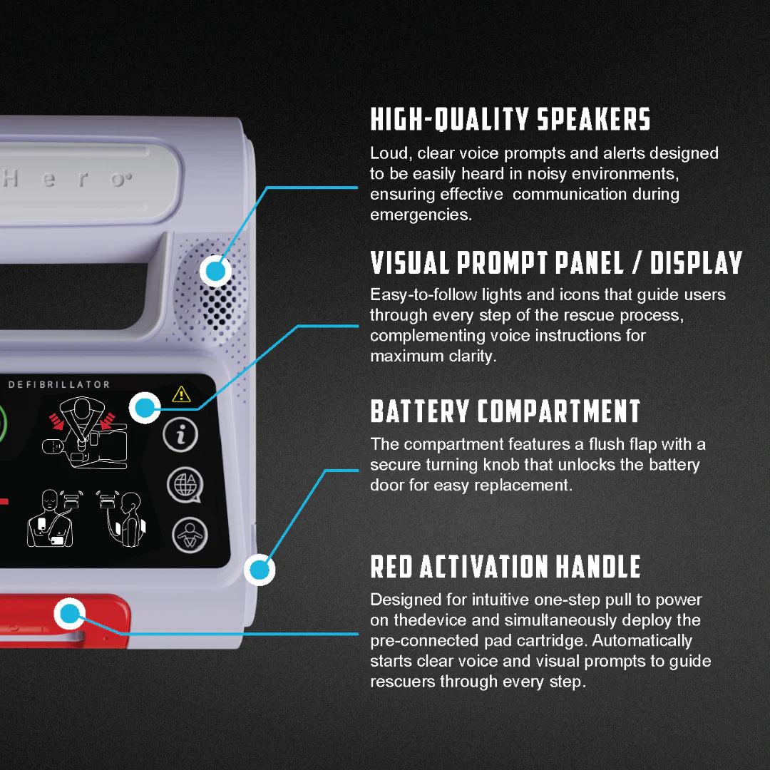 Heart Hero Elliot Automated External Defibrillator - 
