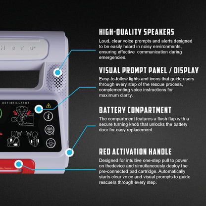 Heart Hero Elliot Automated External Defibrillator - 