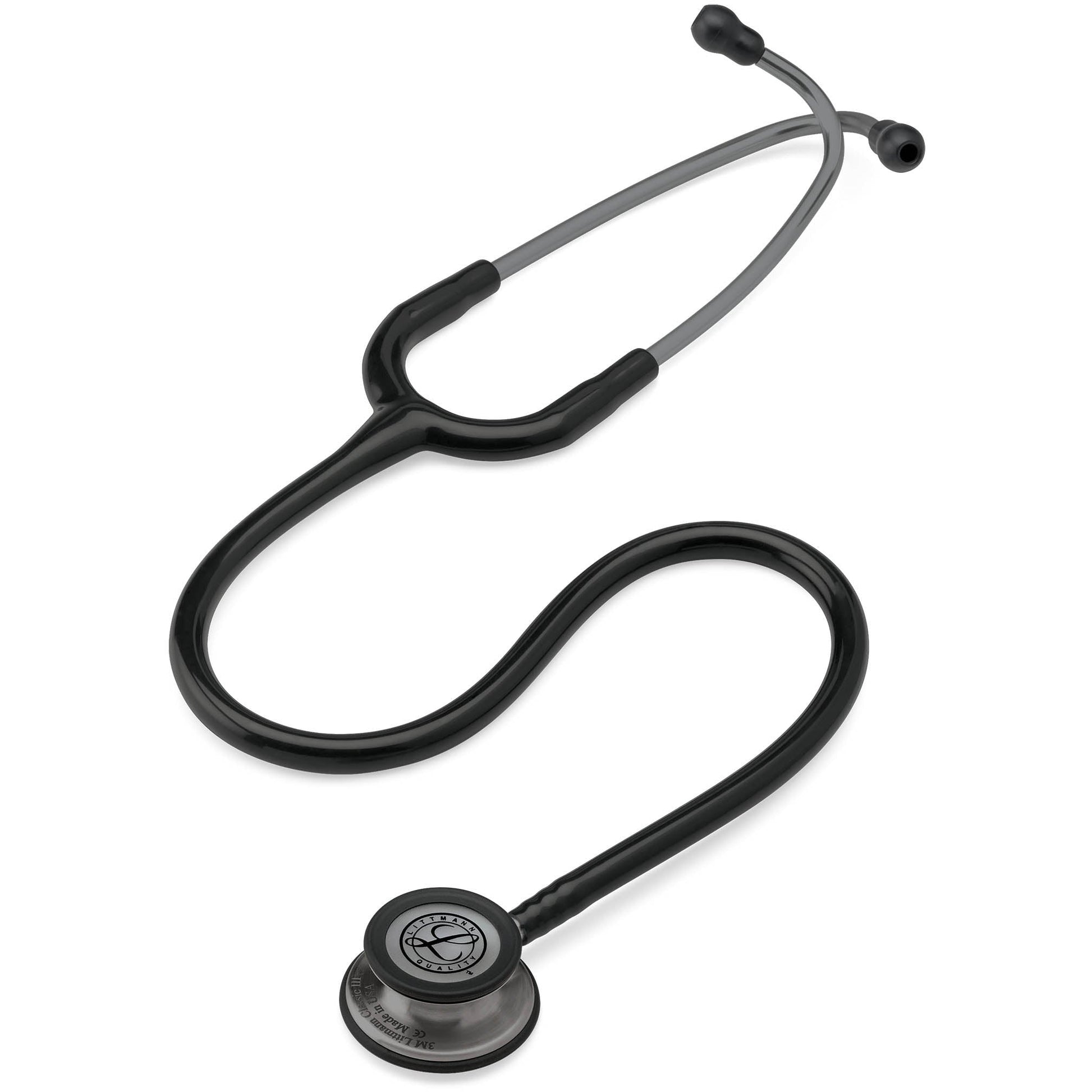 Littmann Classic III Monitoring Stethoscope: Black and Smoke 5811 - Over Engraved - Littmann Stethoscopes