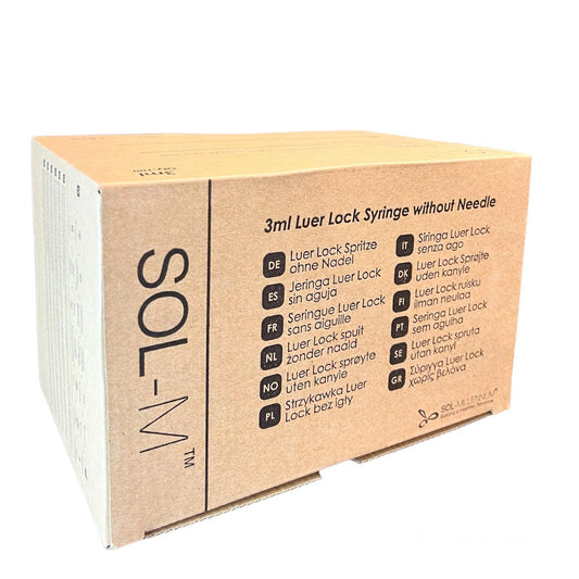 Sol-M 3ml Luer Lock Syringe w/o Needle (Box 100) - 