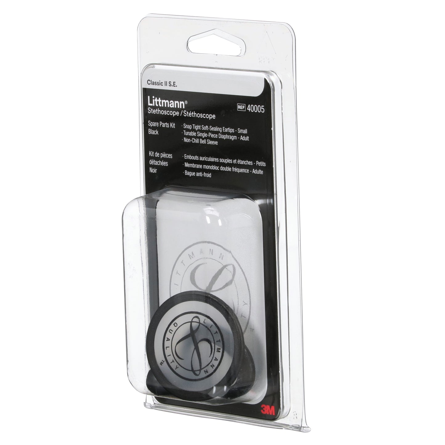 3M Littmann Spare Parts Kit - Classic II S.E. Stethoscopes - Black - Littmann Stethoscopes