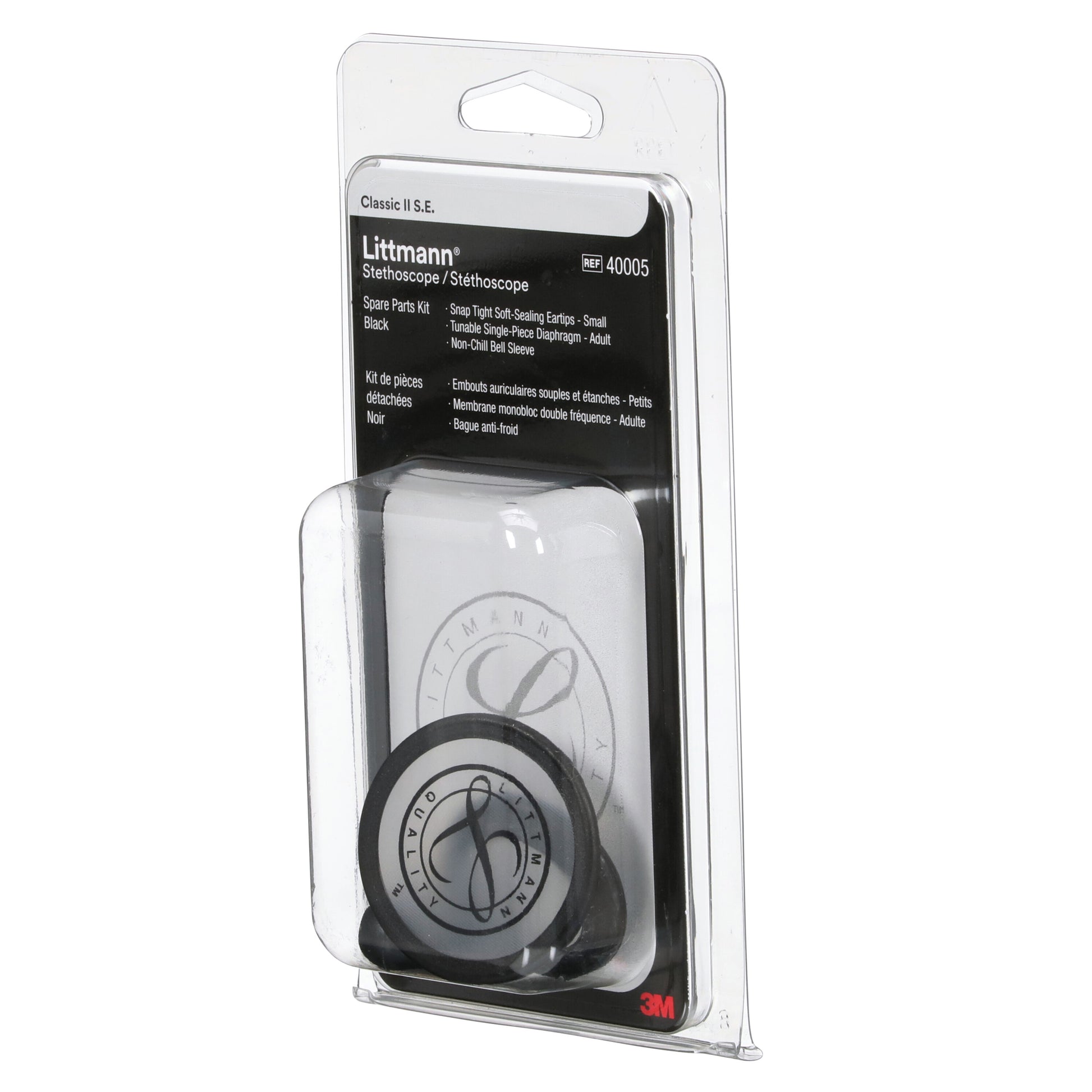 3M Littmann Spare Parts Kit - Classic II S.E. Stethoscopes - Black - Littmann Stethoscopes