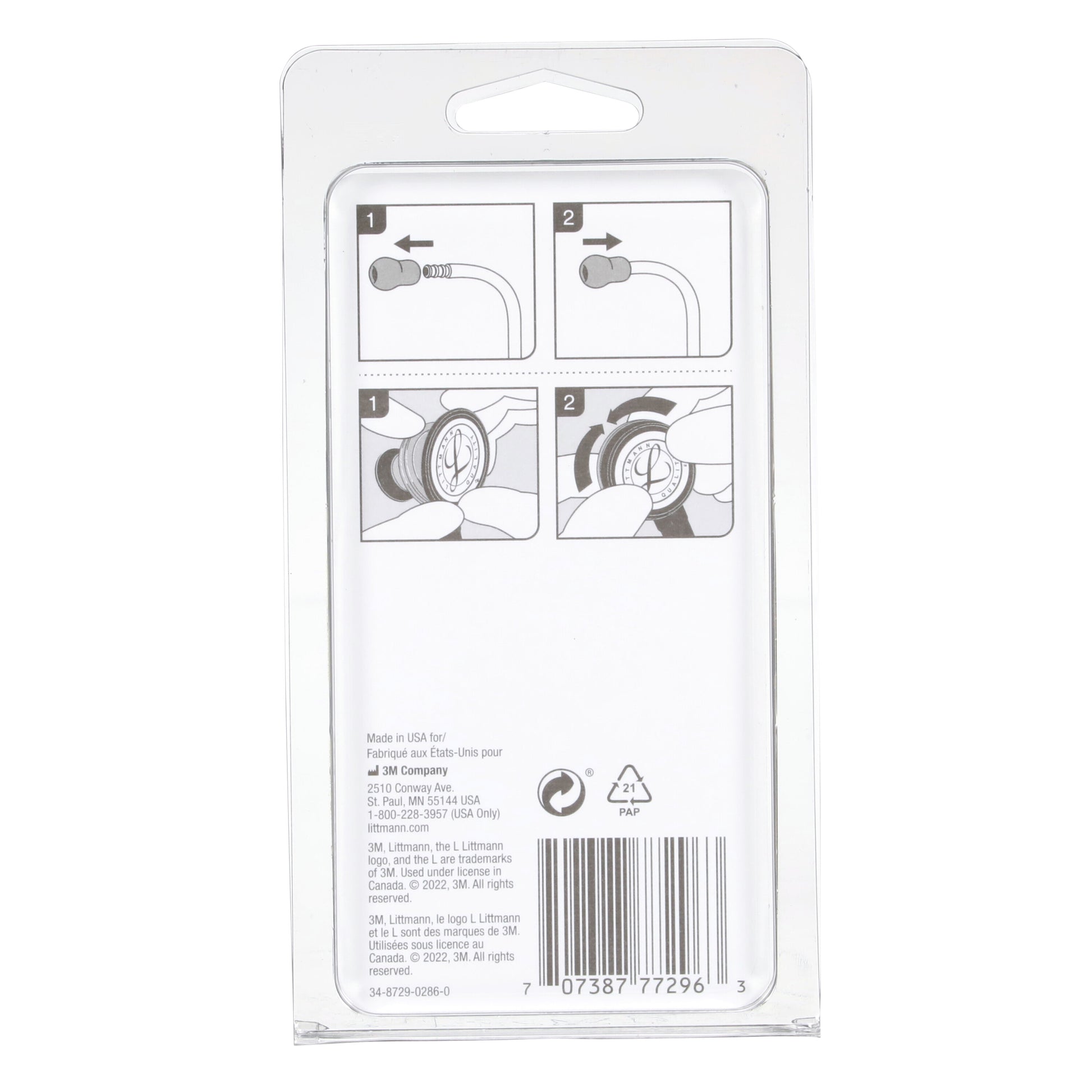 3M Littmann Spare Parts Kit - Classic II S.E. Stethoscopes - Black - Littmann Stethoscopes