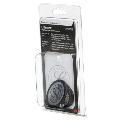 3M Littmann Spare Parts Kit - Classic III/Cardiology IV/CORE Stethoscopes - Black - Littmann Stethoscopes
