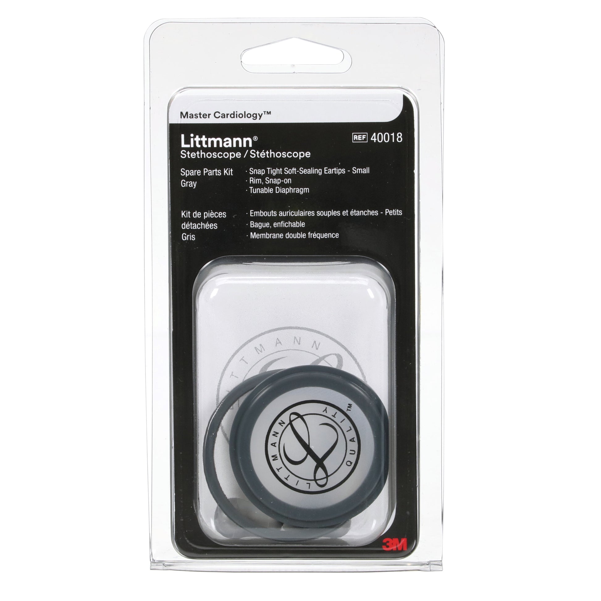 3M Littmann Spare Parts Kit - Master Cardiology Stethoscopes - Grey - Littmann Stethoscopes