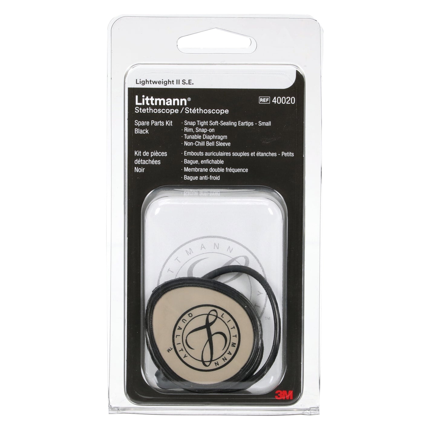 3M Littmann Spare Parts Kit - Lightweight II S.E. Stethoscopes - Black - Littmann Stethoscopes