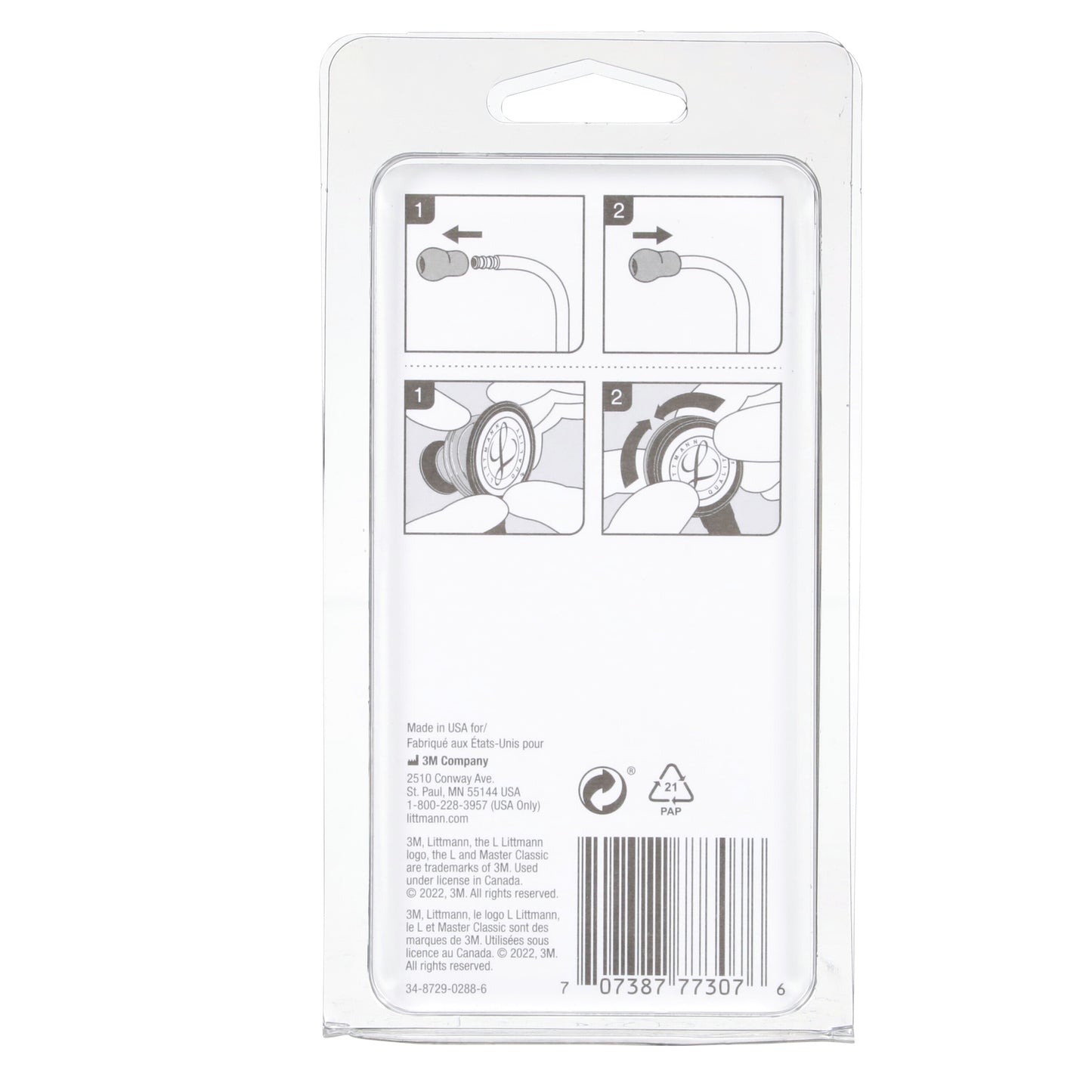 3M Littmann Spare Parts Kit - Master Classic Stethoscopes - Black - Littmann Stethoscopes