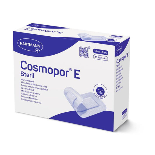 Cosmopor E Sterile Absorbent Adhesive Dressings - 10cm x 8cm - Pack Of 25 - 