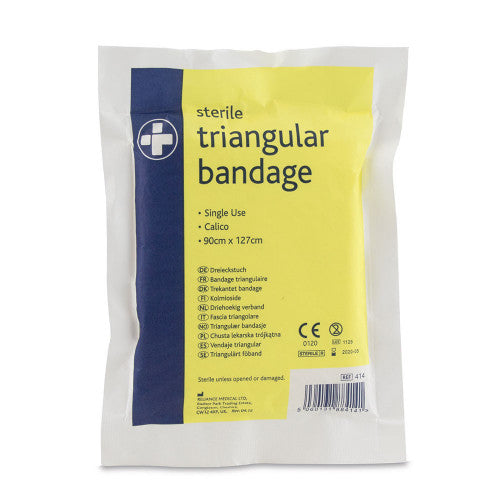 Calico Triangular Bandage 90 x 127cm - Sterile