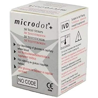 Microdot Glucose Test Strips x50 - CLEARANCE