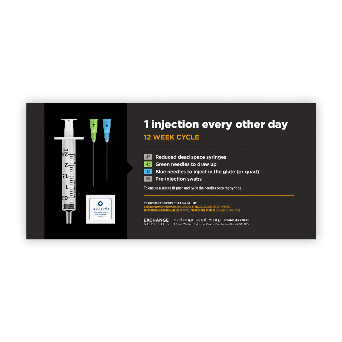 Steroid 12 Week Cycle Kit- 42 syringes - Exchange Supplies