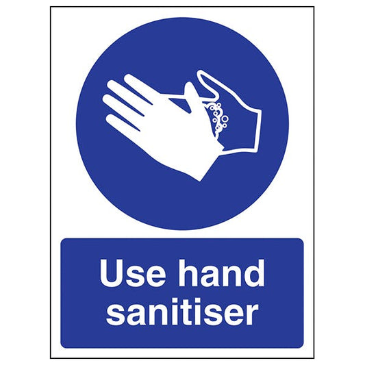 Use Hand Sanitiser - Rigid 3D Sign - 43cm x 20cm