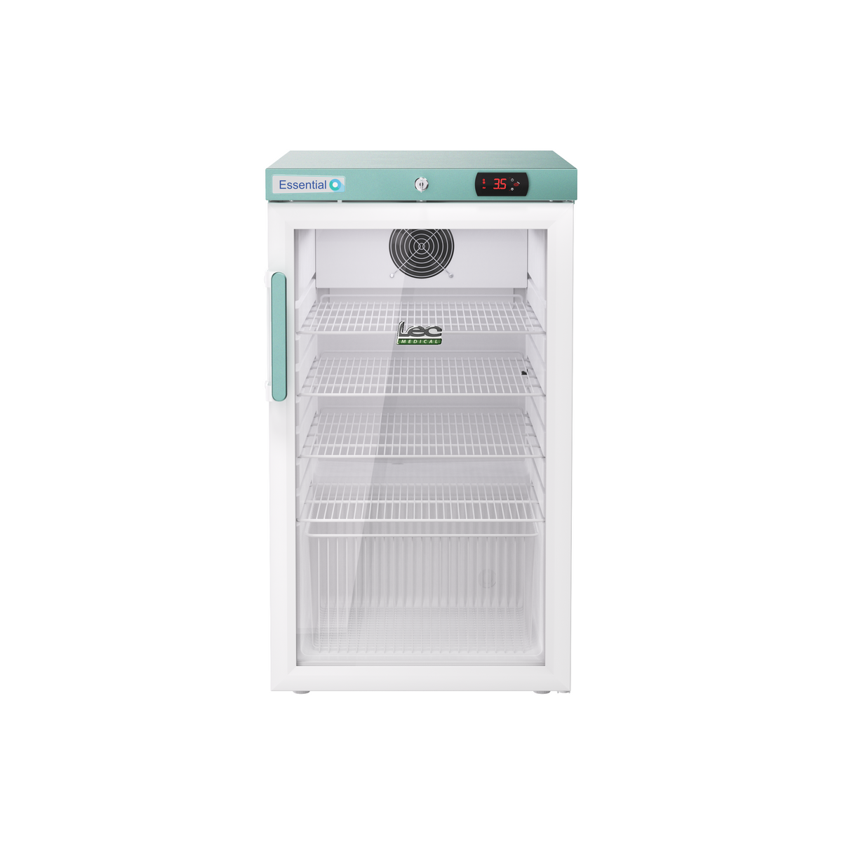 Pharmacy Essential 120 Litre Under-Counter Fridge - Glass Door