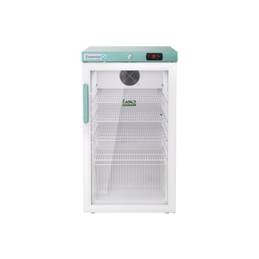 Pharmacy Essential 120 Litre Under-Counter Fridge - Glass Door