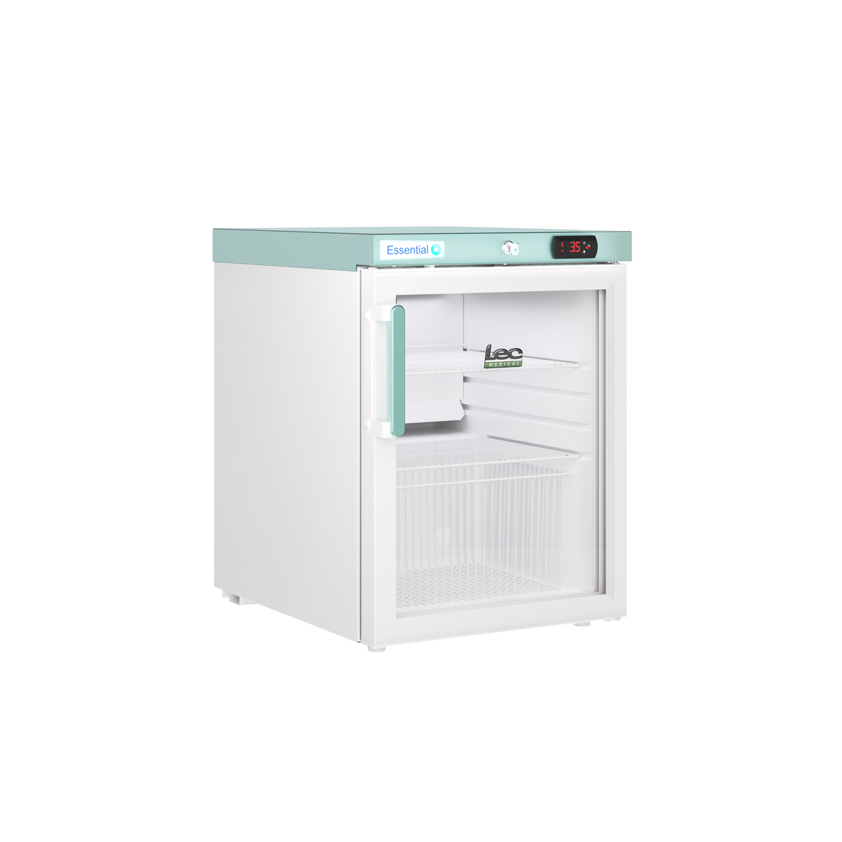 80L Countertop Pharmacy Essential Refrigerator with Glass Door
