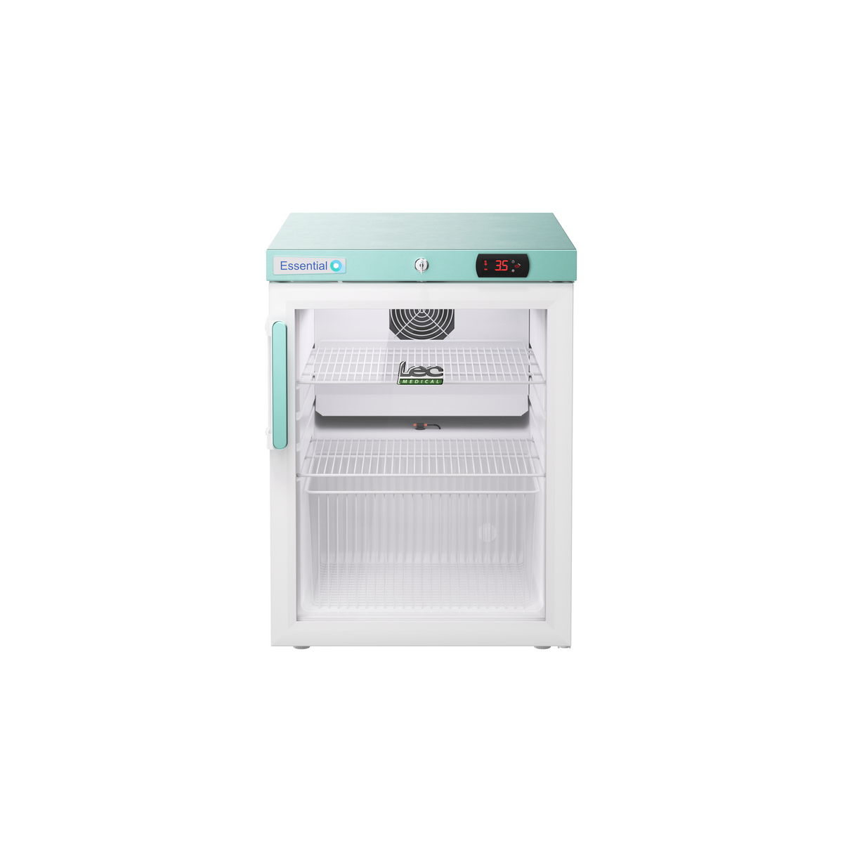80L Countertop Pharmacy Essential Refrigerator with Glass Door