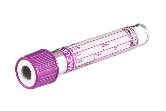 Vacuette Tube 2ml K2EDTA - 13 x 75mm Purple cap - Box of 50 – Medisave UK