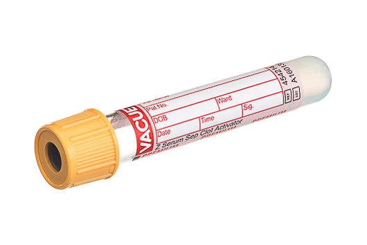 VACUETTE® 3.5ml CAT Serum Gel Premium Screw Cap - 13mm x 75mm - Box of 50 - 