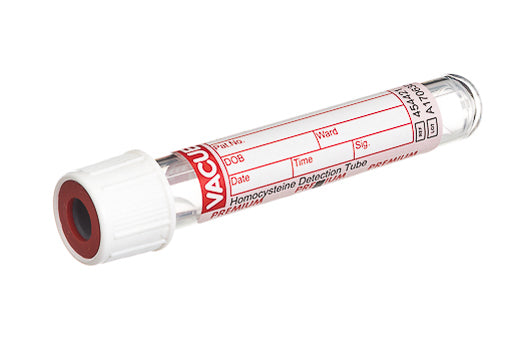 Vacuette Tube 2ml Homocysteine Detection - 13mm x 75mm White Cap - Box ...