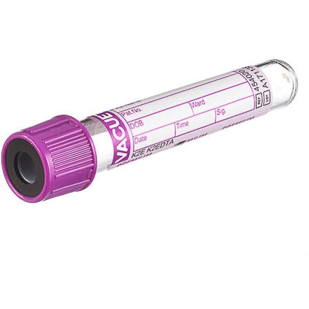 VACUETTE® TUBE 5.5 ml FX Sodium Fluoride / Potassium Oxalate 13x100 Grey Cap-Black Ring, Non-Ridged - Qty 50 - CLEARANCE due to short expiry date - GBO