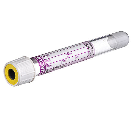 VACUETTE® TUBE 5 ml K2E K2EDTA Separator - 13x100 white cap-yellow ring, PREMIUM x 50 - 