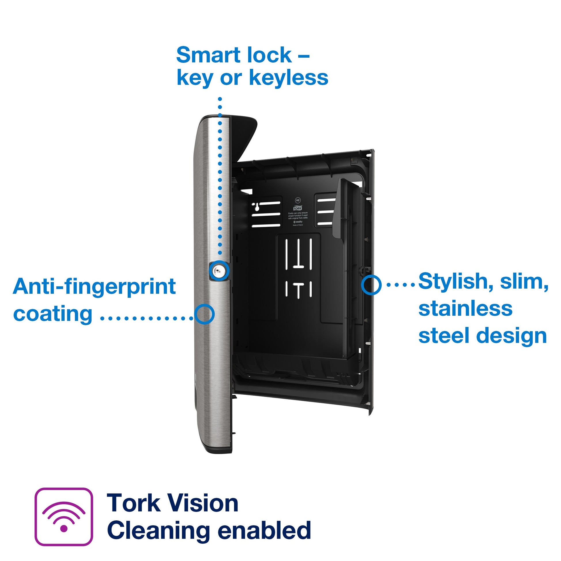 Tork Xpress®  Multifold Hand Towel Dispenser Stainless Steel H2 - 