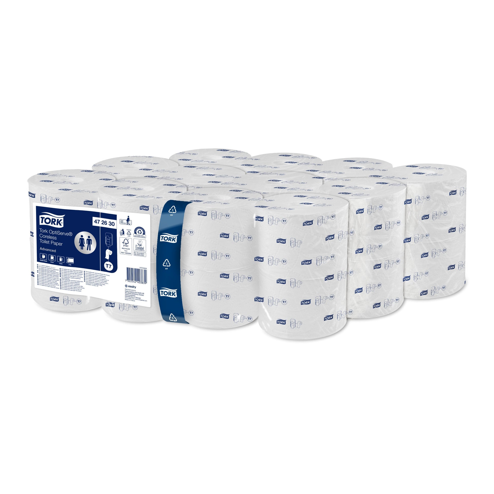 Tork OptiServe Coreless Toilet Paper - 2 Ply - Pack of 24 - 