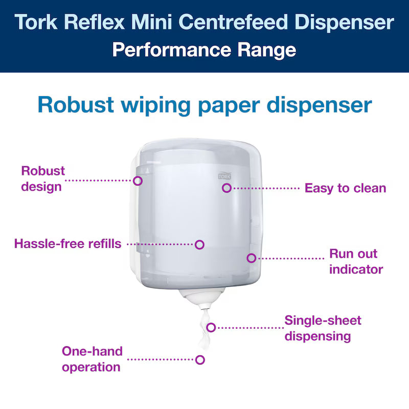 Tork Reflex™ Centrefeed Dispenser White M4 - 