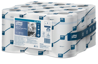 Tork Reflex Centrefeed Roll White 2ply - Case of 9 Rolls - 19.4cm x 67m - 