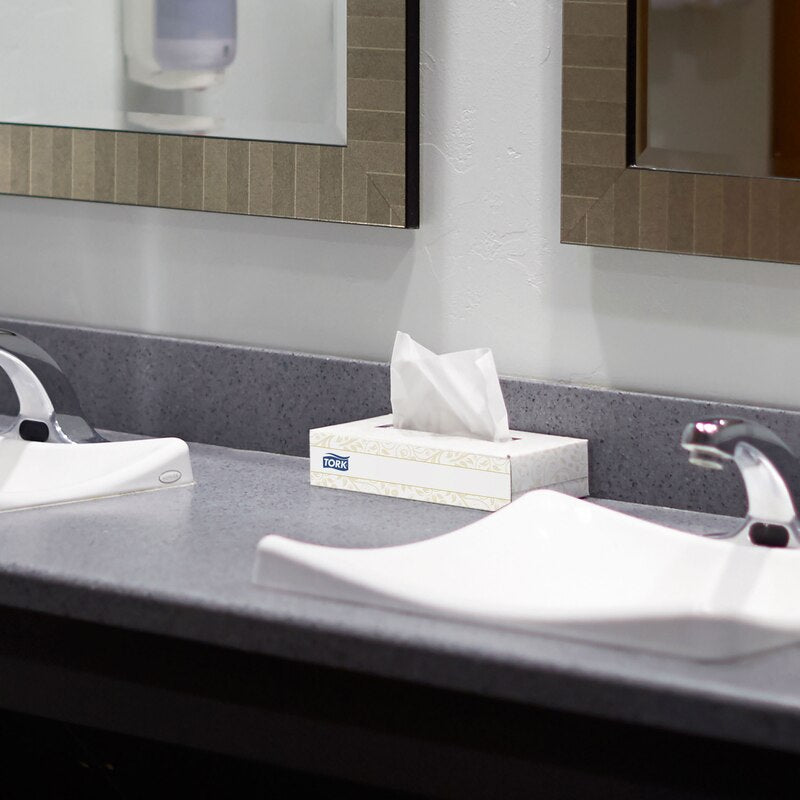 Tork Extra Soft Facial Tissues Premium 2Ply - 476417 - 24 Boxes x 100 Sheets - Tork