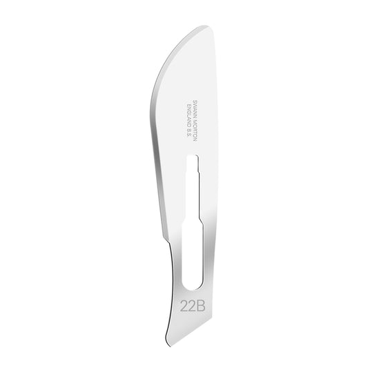 Carbon Steel Non-Sterile Post Mortem Bull Nose Blade No.22B - Pack of 100 - 