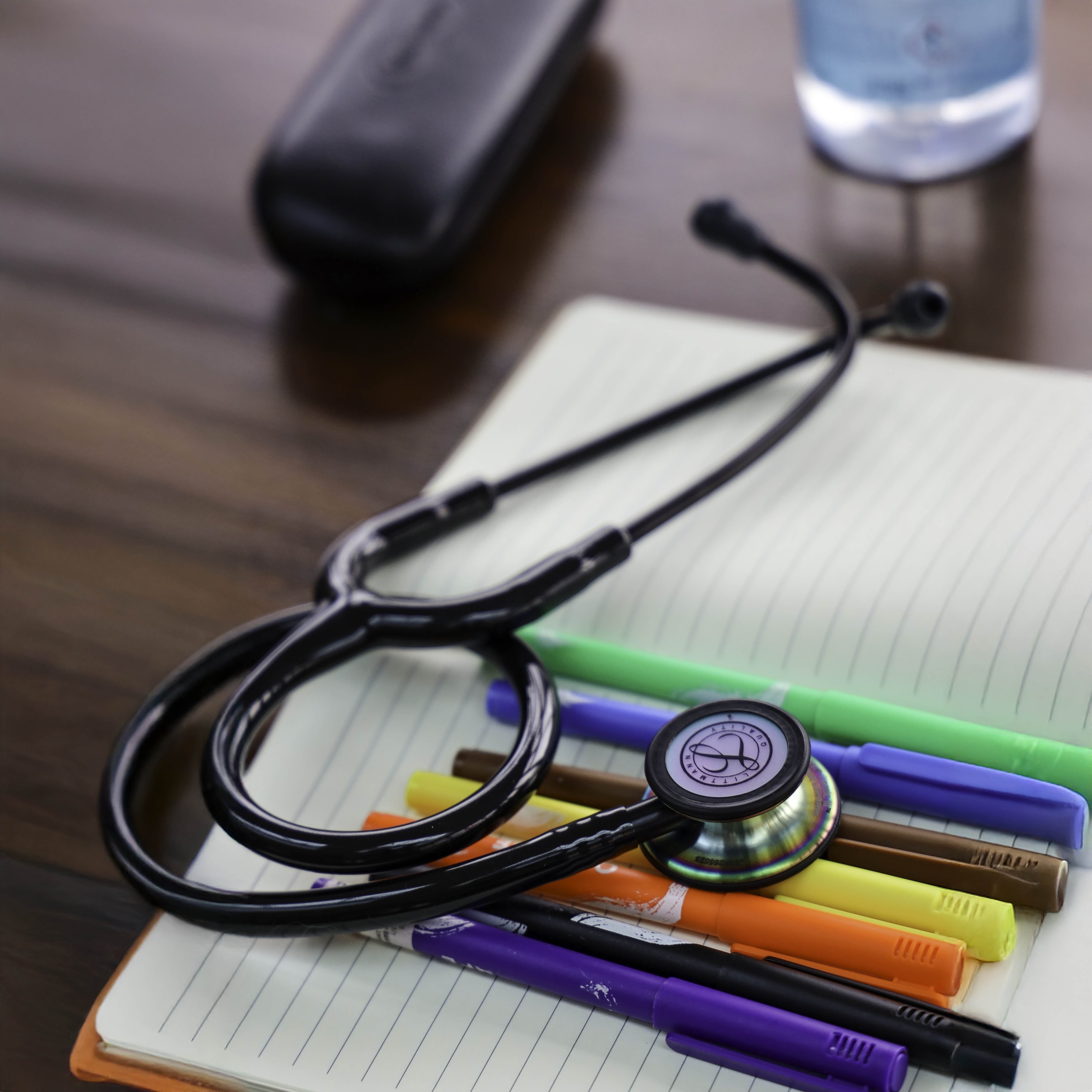 Littmann Classic III Stethoscope: Black - Rainbow Finish 5870