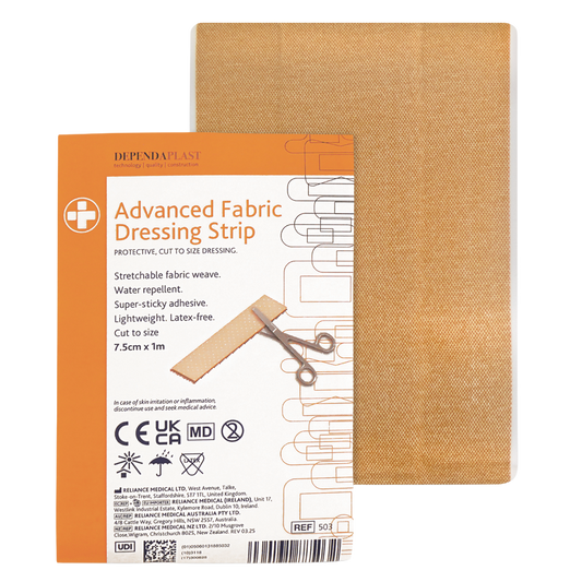 Reliplast Fabric Dressing Strip 7.5cm x 1m - 