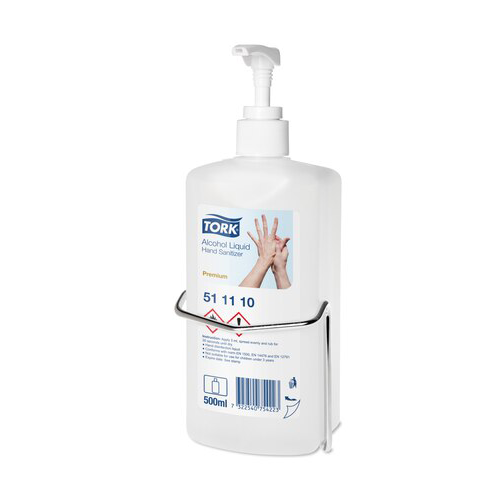 Tork Bed Bracket For 500ml Hand Sanitiser Gel Stainless Steel  - 