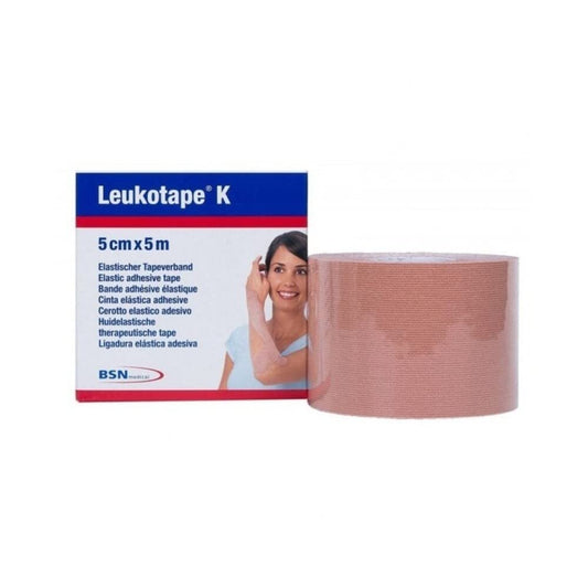 Leukotape® Kinesiology Tape 5cm x 5m - Neutral Pack of 5