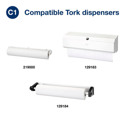 Tork Perforated Couch Roll White C1, Advanced, 2-ply, 9 x 54.5m, 150250 - 