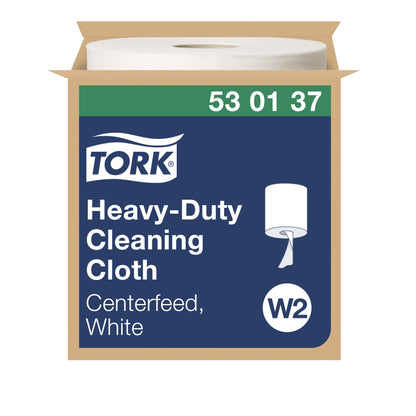 Tork Heavy Duty Cleaning Cloth White 1Ply - 530137 - 1 x 280 Sheets - 
