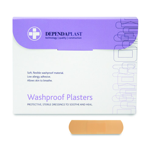 Dependaplast Washproof Plasters 6cm x 2cm - Box of 100 - Reliance
