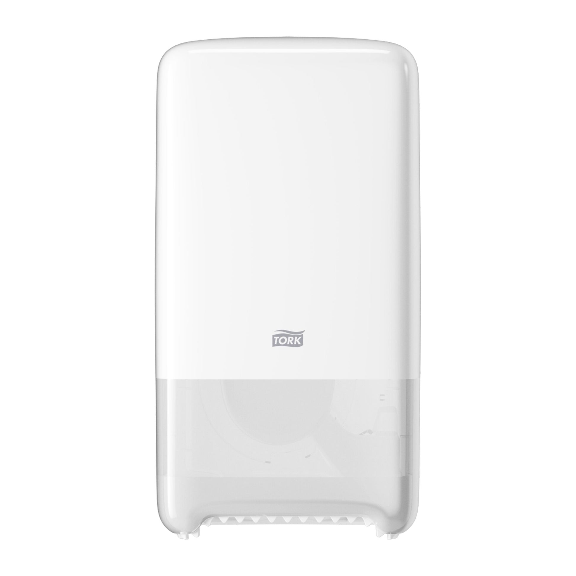 Tork Twin Mid-size Toilet Paper Roll Dispenser White T6 - 