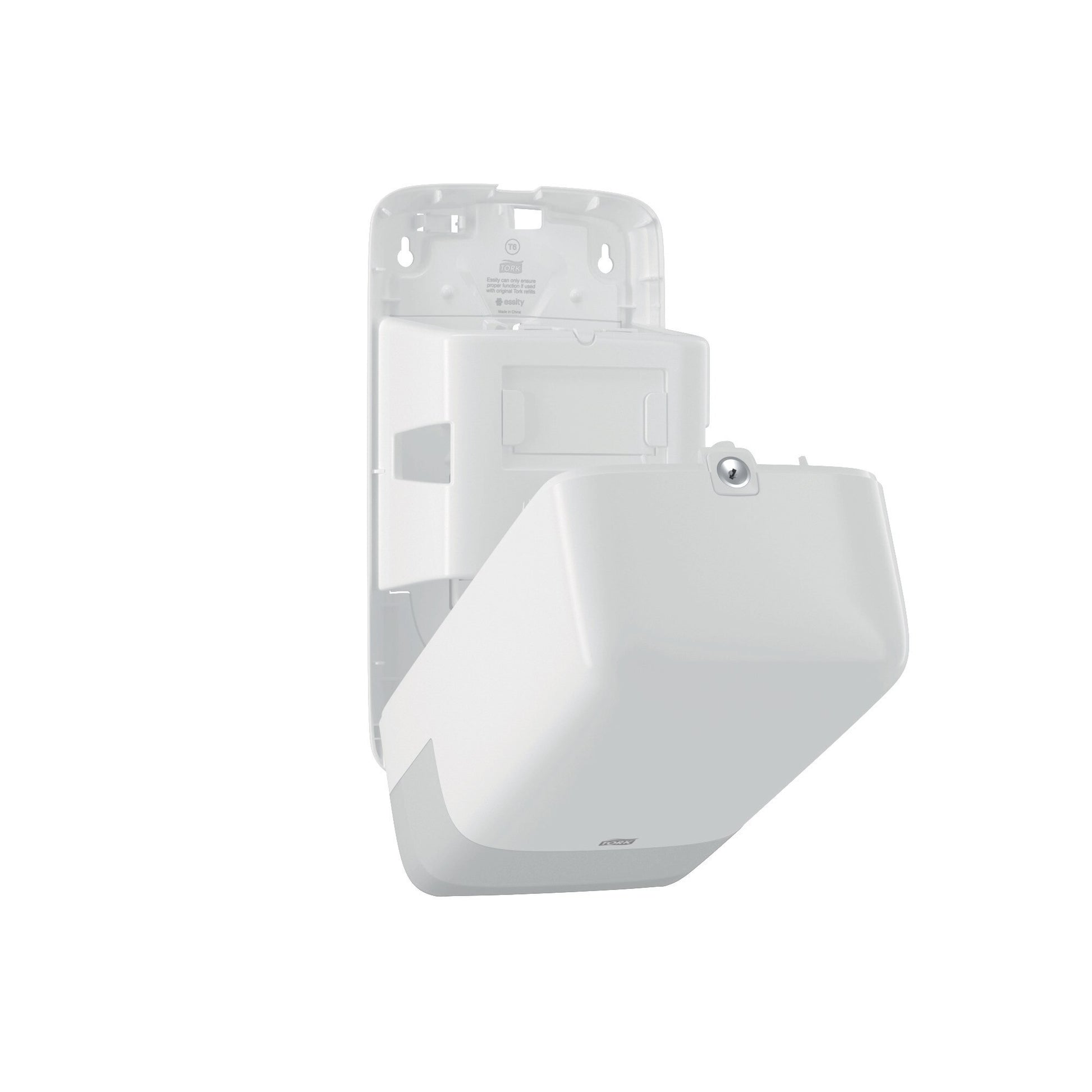 Tork Twin Mid-size Toilet Paper Roll Dispenser White T6 - 