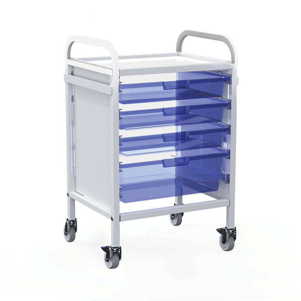 Shuttleworth Wide Low Single Medical Storage Trolley - 