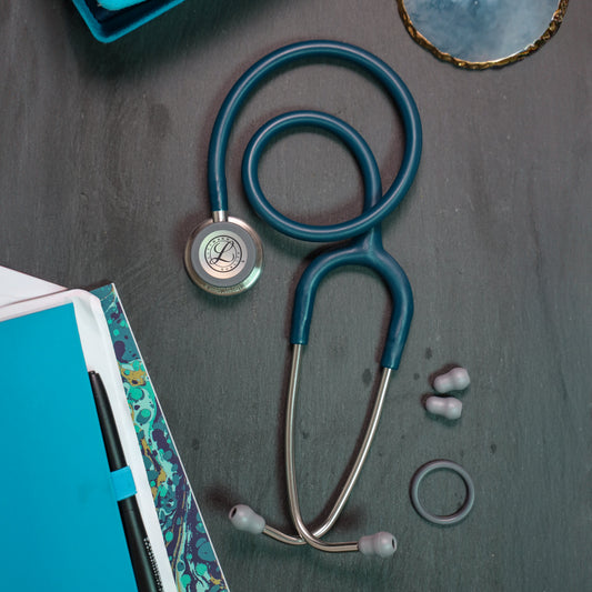 Littmann Classic III Monitoring Stethoscope: Satin Caribbean Blue Tube 5623C
