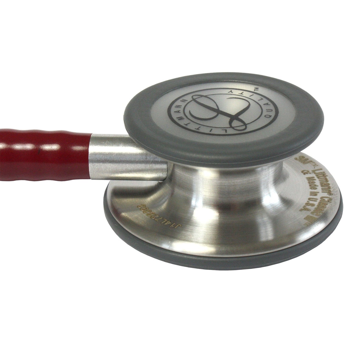 Littmann Classic III Monitoring Stethoscope: Burgundy 5627 - Over Engraved - Littmann Stethoscopes