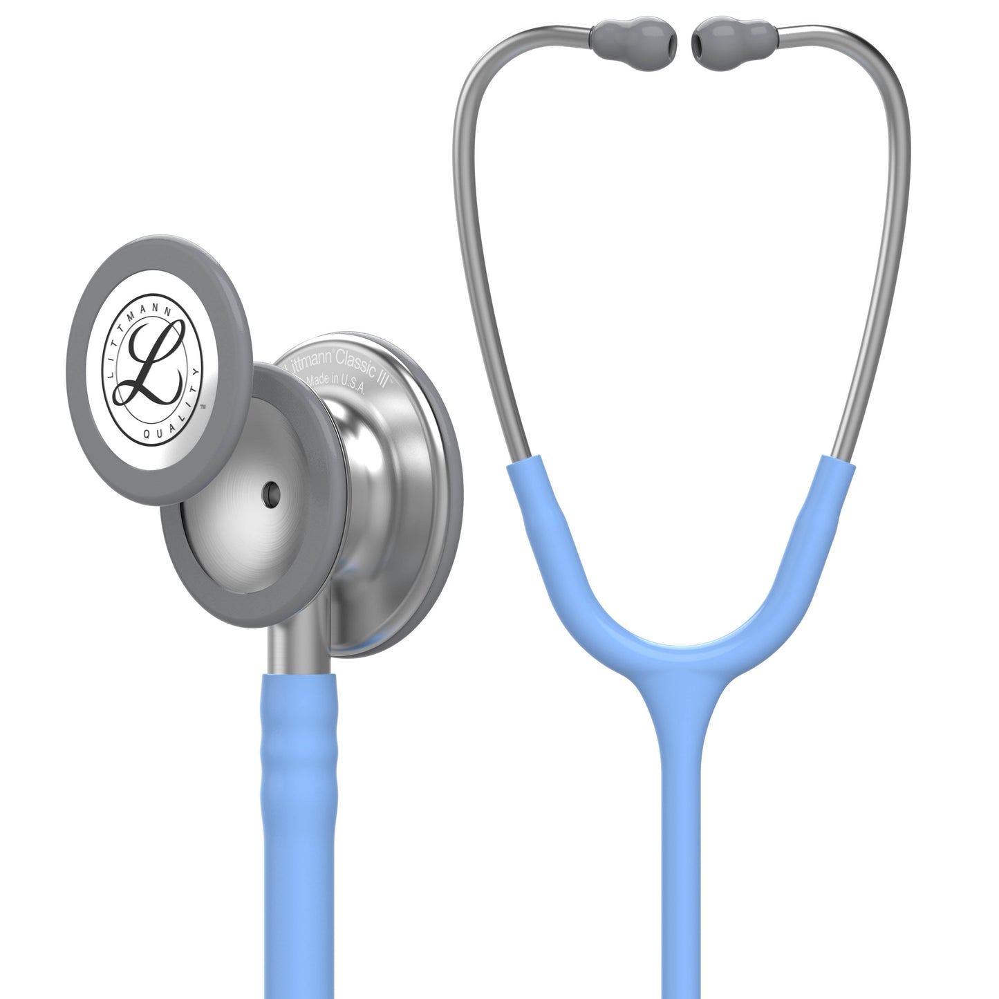 Littmann Classic III Monitoring Stethoscope: Ceil Blue 5630 - Over Engraved - Littmann Stethoscopes